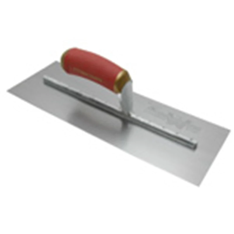 Marshalltown PermaShape Flat Shape Smoothing Trowel with Durasoft Handle, Stainless Steel, Perfect for Plasters and Plasters, 356 x 121 mm