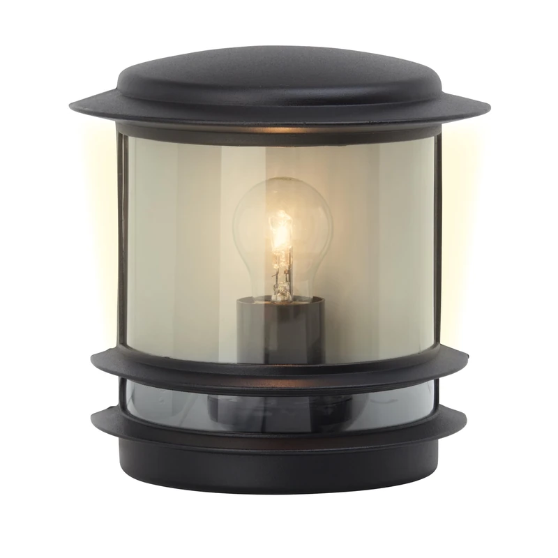 Brilliant Hollywood 47880/06 Exterior Wall Light - Black - Image 1