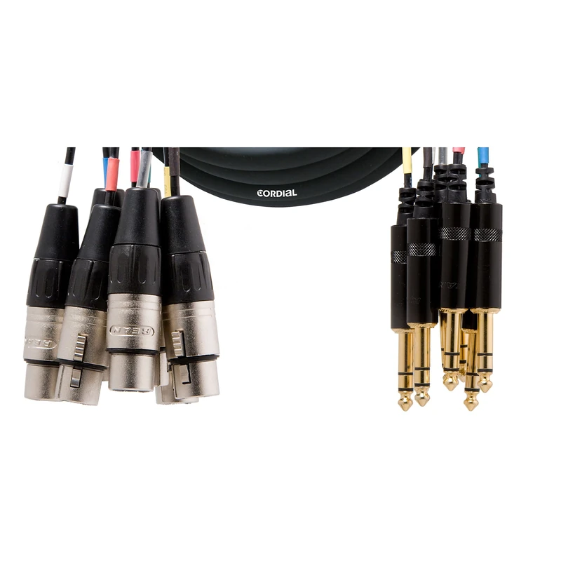 Cordial CML 8-0 FV 5 C Loom Cable (8 x XLR Female/8 x Jack 6.3 mm Stereo, Length 5 m)