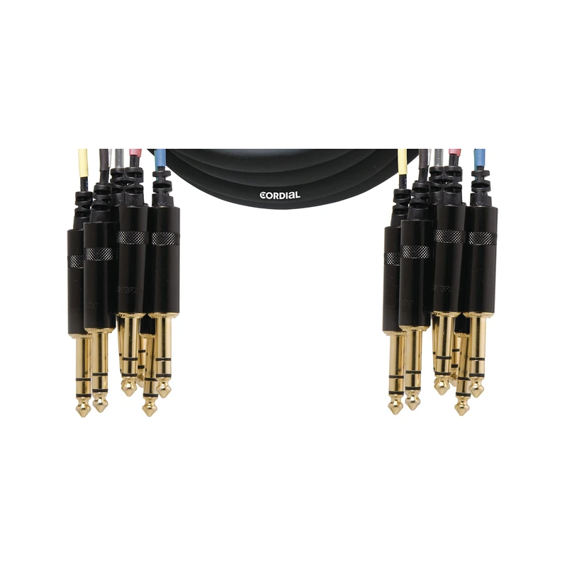 Cordial CML 8-0 VV 3 C Loom 8 x Stereo Cable Jacks 6.3 mm / 8 x Stereo Cable Jacks 6.3 mm Cable Length 3 m