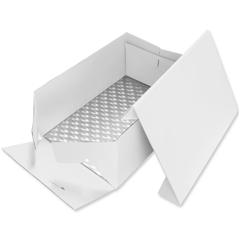 PME BCO894 Oblong Cake Card & Cake Box 14 x 10-Inch / 35 x 25 cm, White