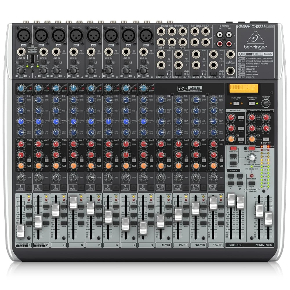 Behringer XENYX QX2222USB 12 Channel Mixer