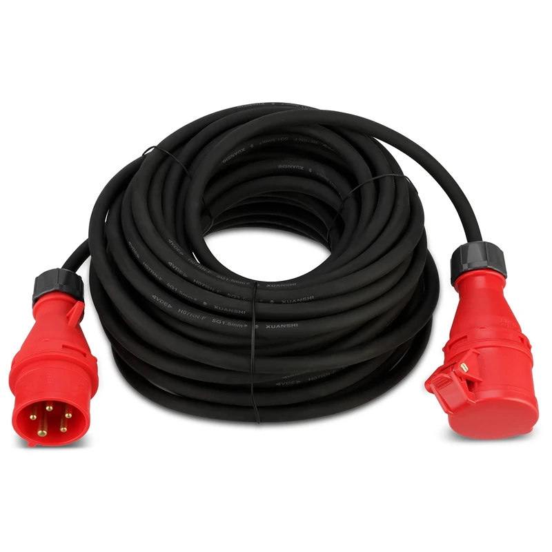 REV Ritter 006311 Extension Cable CEE H07RN-F5G 1.5 mm² 25 m Black