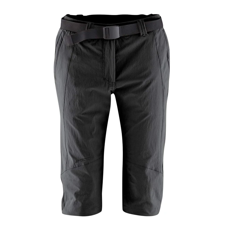 maier sports Kluane, Women's Short Hiking Trousers, Water-Repellent Outdoor Trousers for Trekking and Hiking, PFC-Free, mSTRETCH pro 4 & dryprotec Black - Image 1