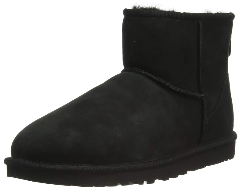 UGG Men's Mini Classic Boots, Black, 9 UK