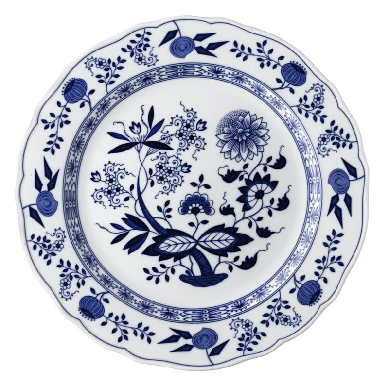 Hutschenreuther Blau Zwiebelmuster Platzteller 31 Fahne 10031