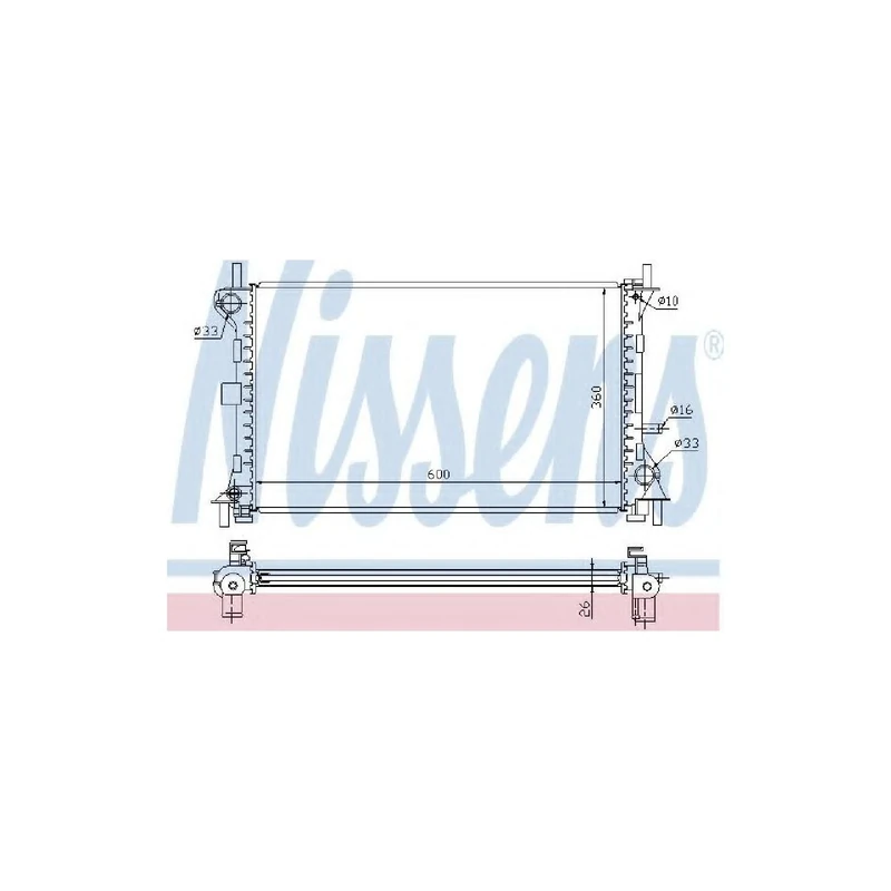 Nissens 62052 Radiator, engine cooling