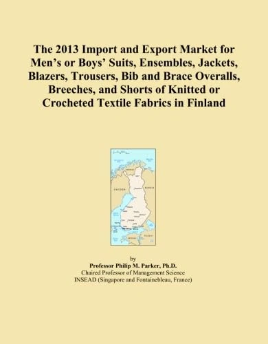 The 2013 Import and Export Market for Men's or Boys' Suits, Ensembles, Jackets, Blazers, Trousers, Bib and Brace Overalls, Breeches, and Shorts of Knitted or Crocheted Textile Fabrics in Finland