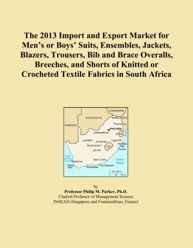 The 2013 Import and Export Market for Men's or Boys' Suits, Ensembles, Jackets, Blazers, Trousers, Bib and Brace Overalls, Breeches, and Shorts of Knitted or Crocheted Textile Fabrics in South Africa