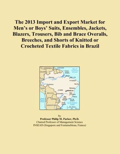 The 2013 Import and Export Market for Men's or Boys' Suits, Ensembles, Jackets, Blazers, Trousers, Bib and Brace Overalls, Breeches, and Shorts of Knitted or Crocheted Textile Fabrics in Brazil