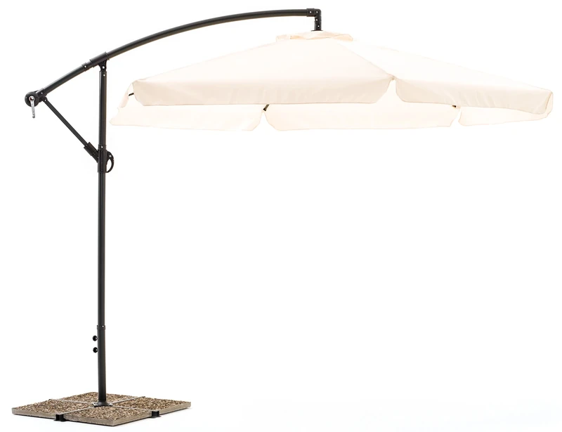 My garden Parasol Luna Diam. 3 Meters 300x300x230 cm Ecru