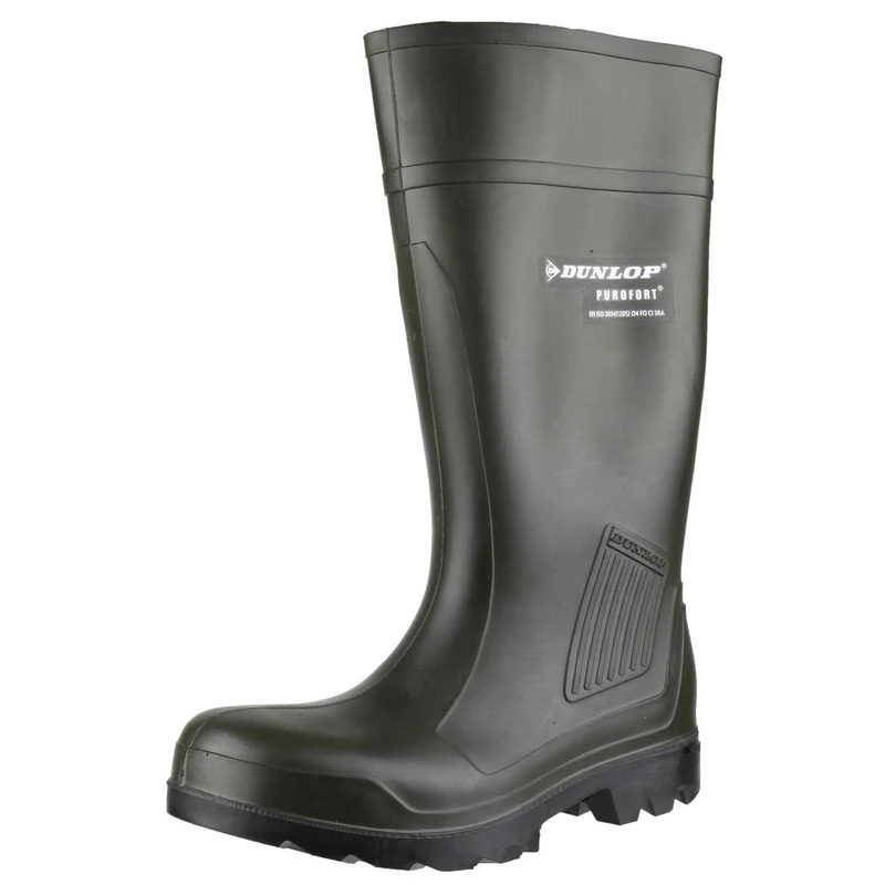 DUNLOP Purofort Professional - Unisex Knee High All Terrain Wellington Waterproof Rain Boots, Green, Chemical Resistant and Thermal Insulated Wellies for Outdoor, Gardening and Farm Work - EU37, UK4 - Image 1