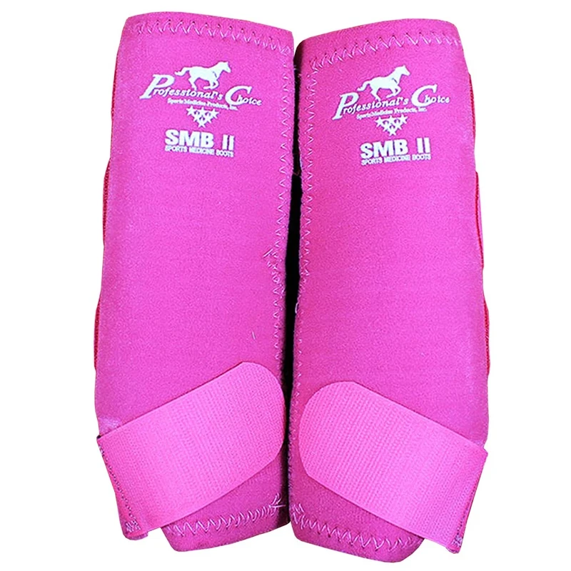 Pair of Professionals Choice Smbii Horse Leg Protectors - SMBII100-RAS, Medium, Raspberry - Image 1