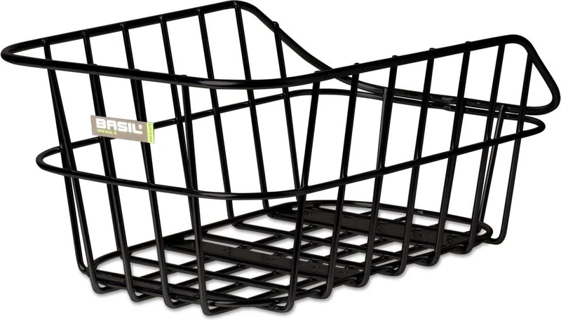 Basil Bicycle Basket Cento Aluminum , Black , 11189