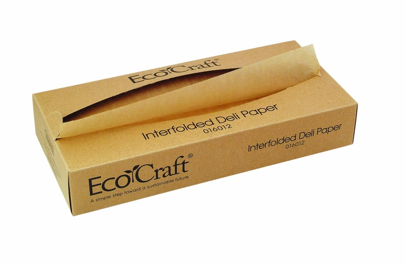 Jenpak DS34717 EcoCraft Kraft Brown Greaseproof Paper, 38cm x 27.5cm, Pack of 6000