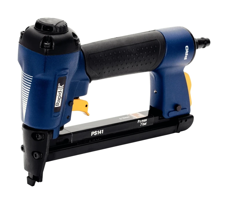 Rapid PRO PS141 18Ga Pneumatic Stapler for No. 12 Staples, With Comfort Grip, Quick Reload, Includes Carry Case and 300 Staples (5000095)