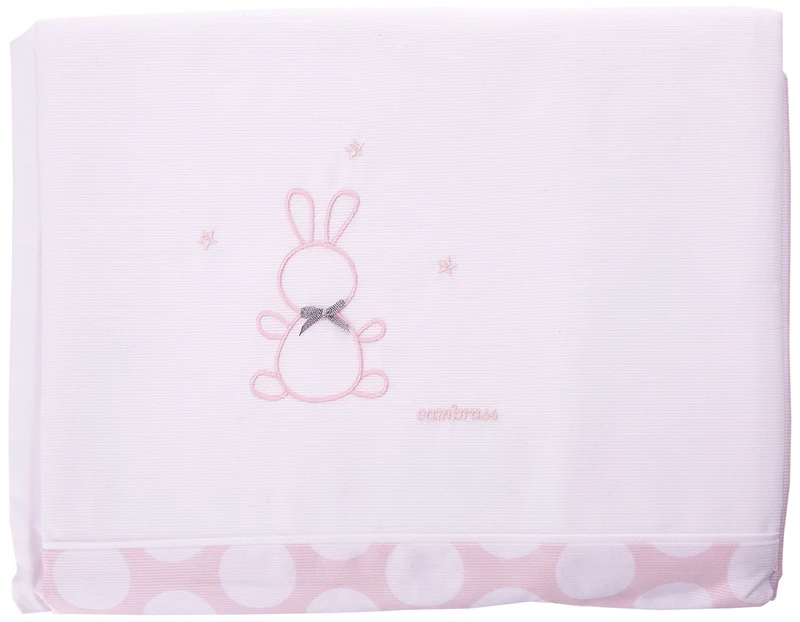 Cambrass Quilt Cover 100 x 140 cm Plus Pillow Case 40 x 60 cm Collection TER (Rose)