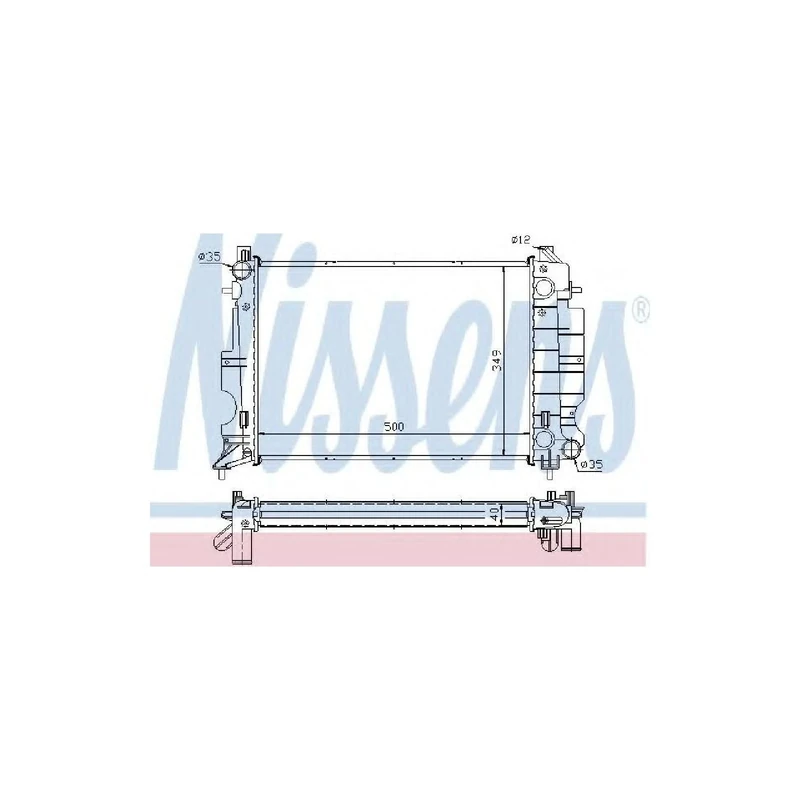 Nissens 64035A Radiator, engine cooling