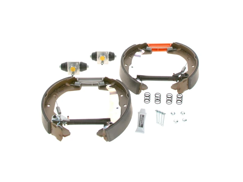 Bosch KS652 Kit Super Pro - Rear drum brake kit - 1 pre-assembled set, 2 wheel brake cylinders, 4 brake shoes