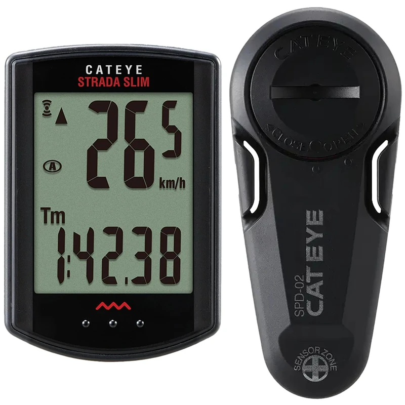 CatEye Strada Slim Universal Cycle Computer - Size 310W, Black