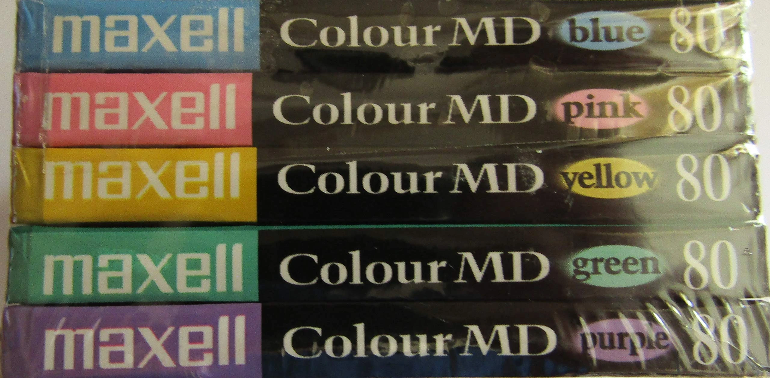 Maxell Colour MD 80 MiniDisc (5Pack)