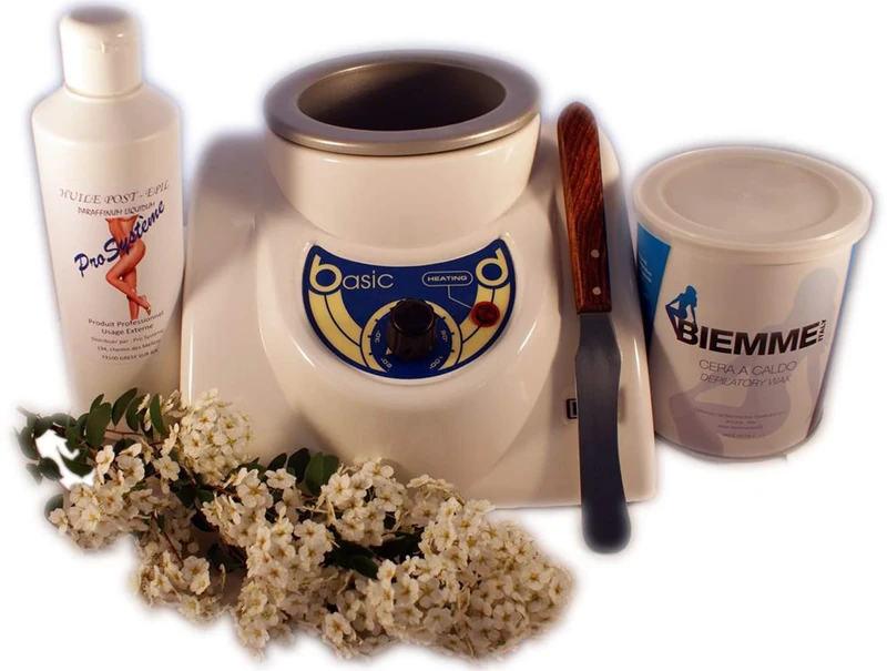 EpilWax Full Professional Waxing Kit with Wax Heater 800 ml, Wax, After Wax Oil and Wooden Spatula