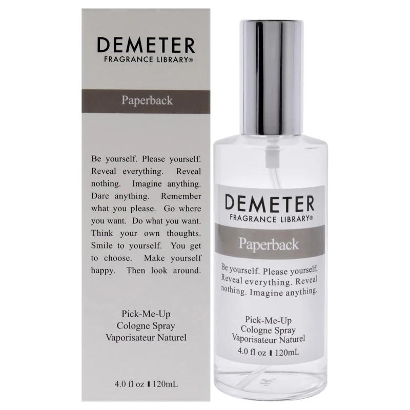 Demeter Paperback for Unisex 4 oz Cologne Spray 120 Milliliters