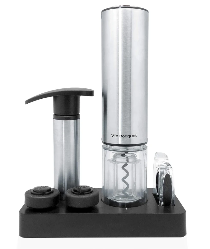 Vin Bouquet FI 002 SET Pressure corskscrew & pump, 2 Stoppers & Foil Cutter