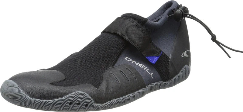 O'Neill Superfreak 2mm Tropical Round Toe Booties, Black, 9
