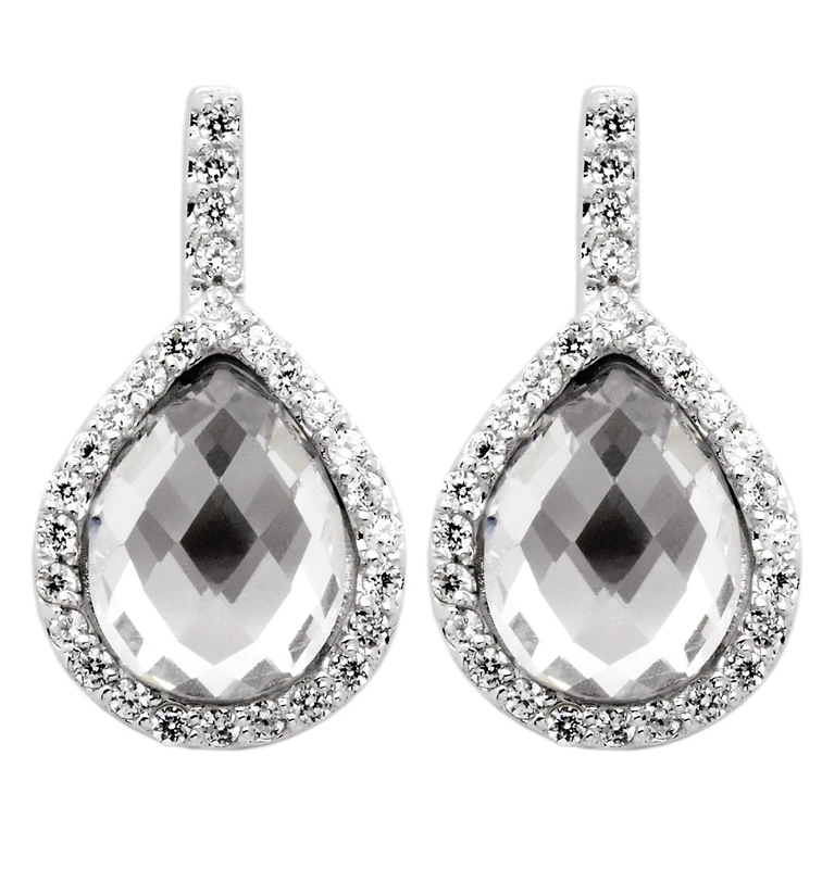 Burgmeister Jewelry Earring Studs with Cubic zirconia 925 sterling Silver, code JHE 1049-221 - Image 1