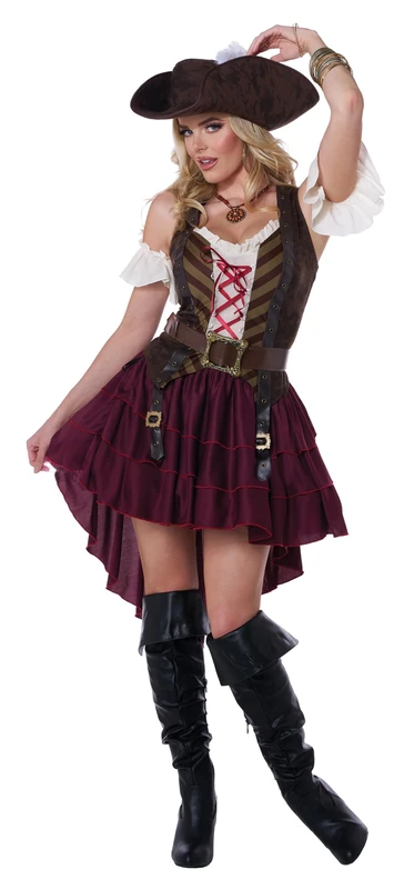 California Costumes Women's Sexy Swashbuckler Adult Sized Costume, Multi-coloured, XS UK