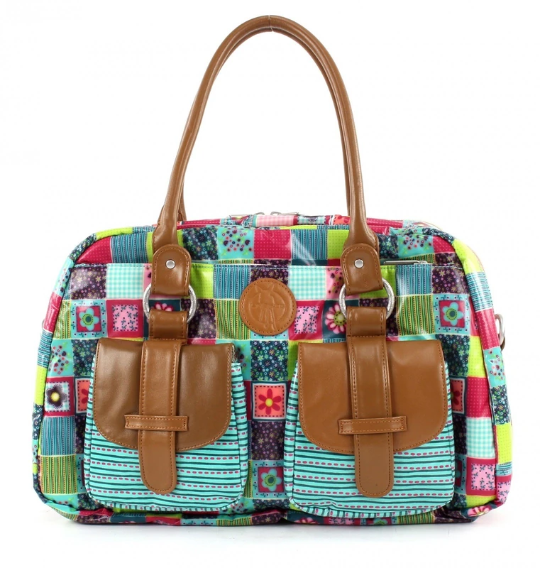 Lässig Changing Bag Vintage Metro Bag Flower Quilt