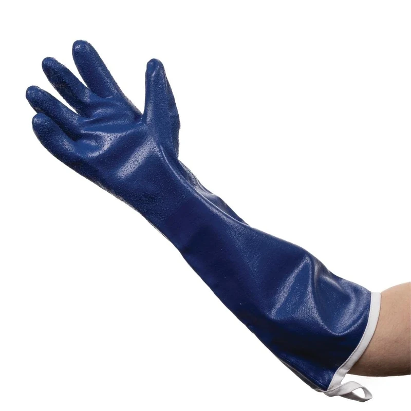 "Burnguard 92204 Steam Glove with extended cuff, 20", Blue" - Image 1