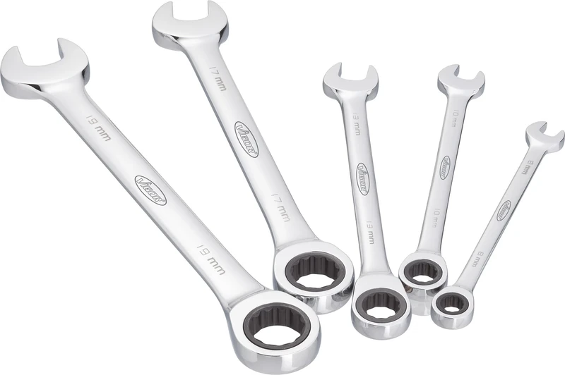 Vigor V2820 Ratcheting Combination Wrench Set, Long Style