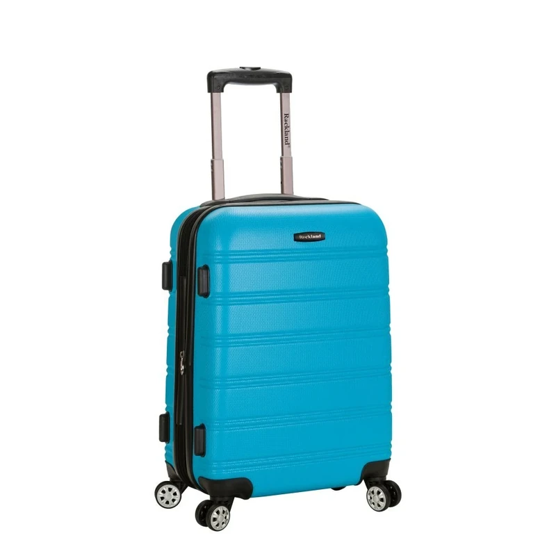 Rockland Melbourne Hardside Expandable Spinner Wheel Luggage, Turquoise, 3 Piece (20"/24"/28"), Melbourne Hardside Expandable Spinner Wheel Luggage