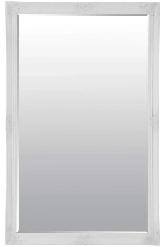 MirrorOutlet Extra Large White Full Length Antique Bevelled Wall Mirror 5Ft6X3Ft6 164cmX102cm, 168x102,XY084