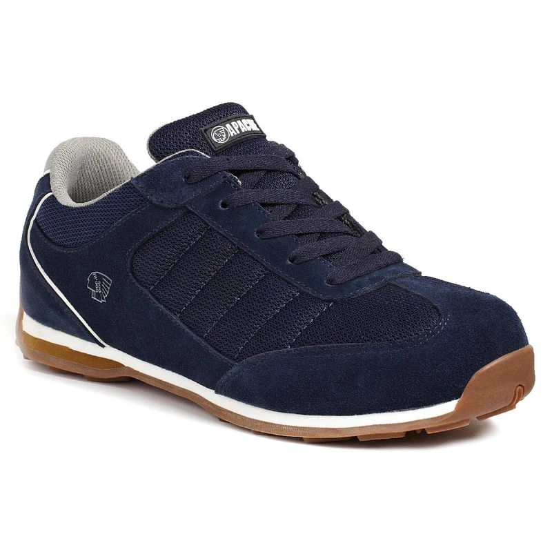 Apache Strike Safety Trainers | Navy Size 9 UK | Steel Toe Cap | Midsole Protection | Padded Collar and Tongue | Safety Certified | Durable Outsole