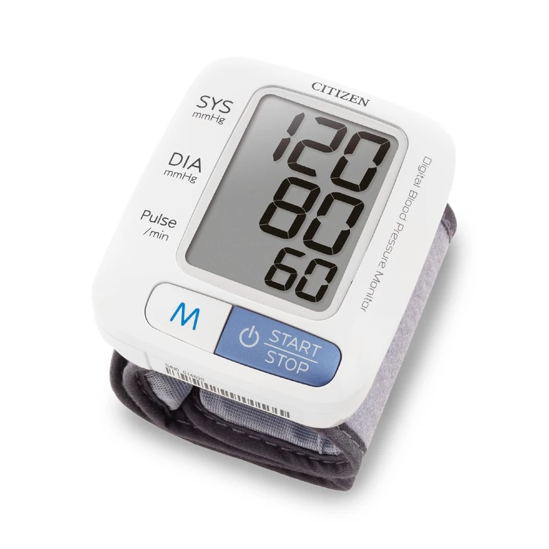 Citizen CH-650 Wrist Blood Pressure Monitor – Fully Automatic Digital BP Machine with Irregular Heartbeat & Movement Detection, 60 Memory Recall, Large LCD Display & Storage Case (13.5–21.5 cm)