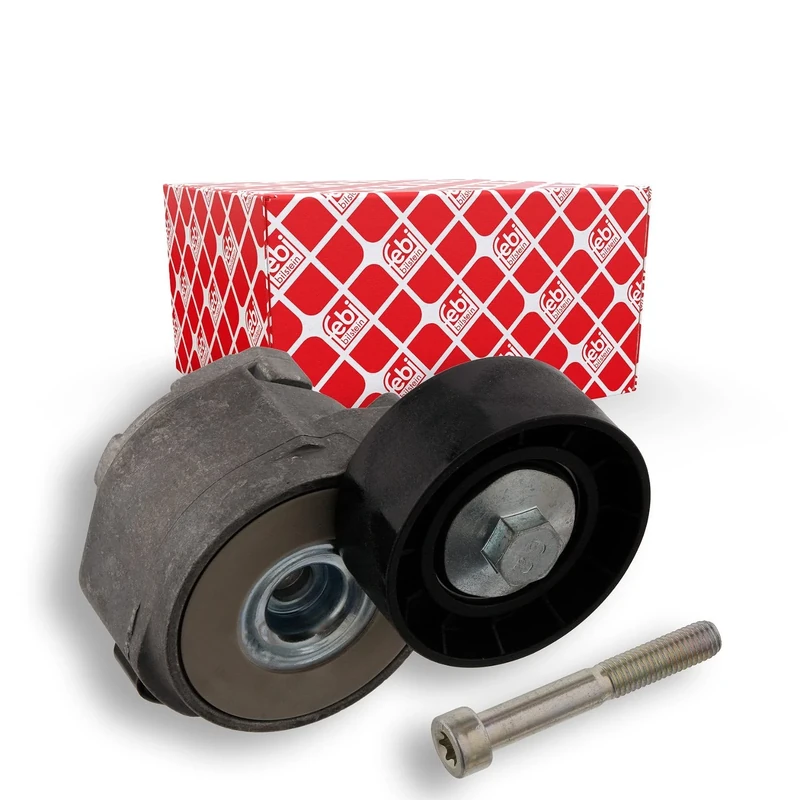 febi bilstein 30733 Tensioner Assembly for auxiliary belt, with screw, pack of one