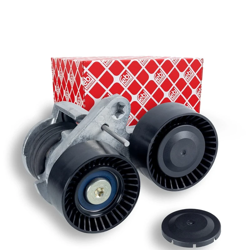 febi bilstein 30129 Tensioner Assembly for auxiliary belt, pack of one