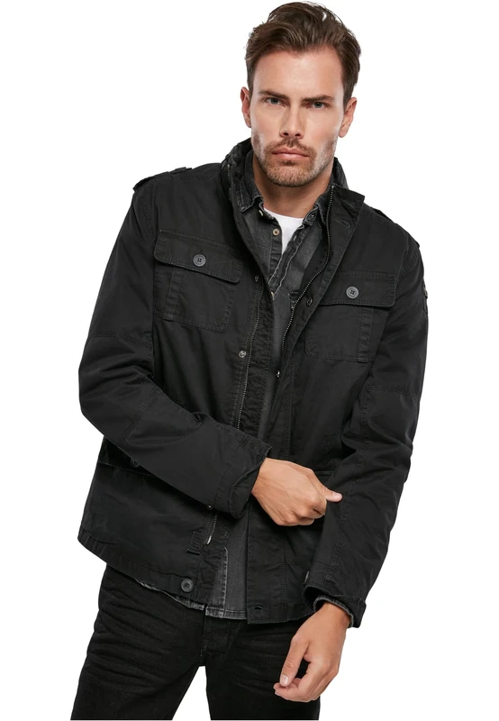 Brandit Britannia Jacket, Farbe: black, Größe: XXL
