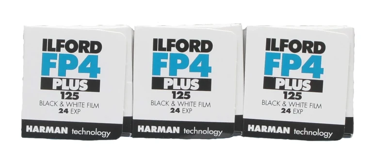 Ilford FP4+ 24 exposures Pack of 3 rolls
