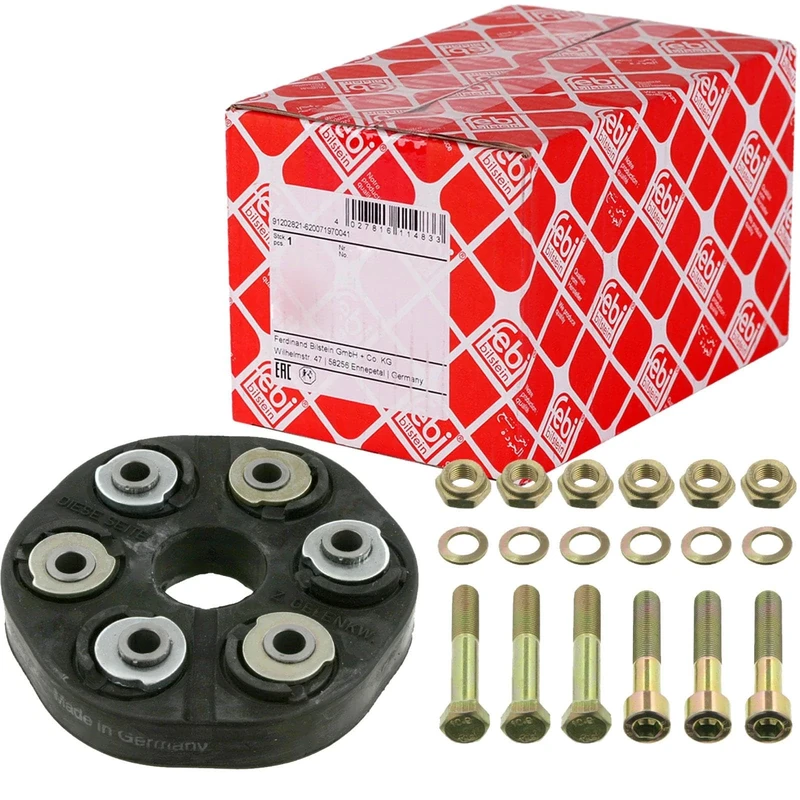 febi bilstein 01975 Flexible Coupling Kit for propshaft, pack of one