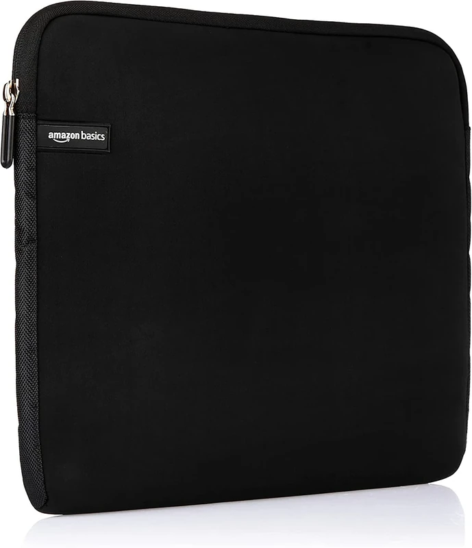 Amazon Basics 14-inch Laptop Sleeve - Zipper Case, Black