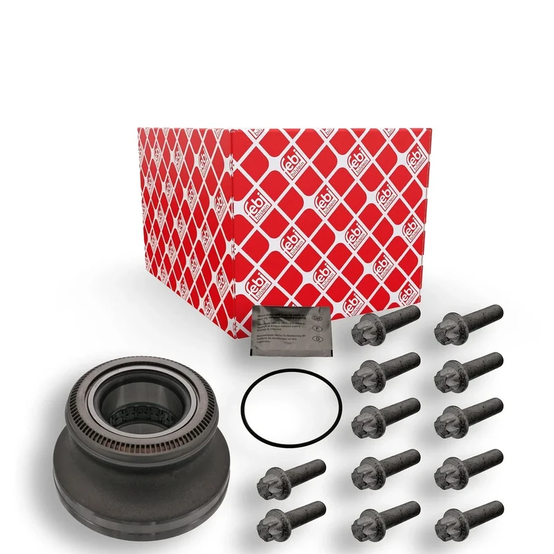 febi bilstein 35287 Wheel Bearing Kit with ABS sensor ring, fastening screws and gasket, pack of one