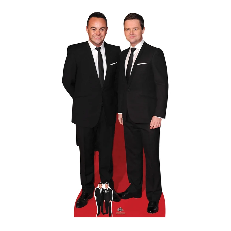 Star Cutouts Cut Out of Ant and Dec,Black