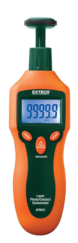 Extech RPM33 Contact/Laser Photo Tachometer - Image 1