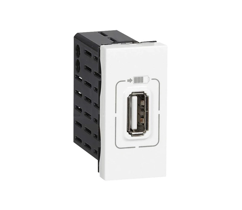 Legrand mosaic - USB mosaic power supply 1 module white