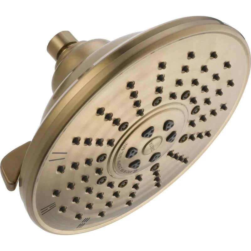 Delta 3-Spray Touch Clean Shower Head, Champagne Bronze 52680-CZ