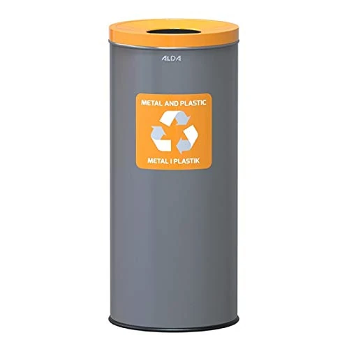 Alda Eco Waste Segregation Bin 45 Litre, Colour- Grey And Lid Colour-Yellow